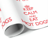 Houd rustig en eet Hot Dogs op Cadeaupapier (Rol Hoek)