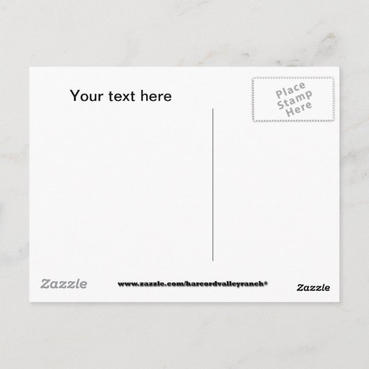 Houd rustig en geloof briefkaart (Achterkant)