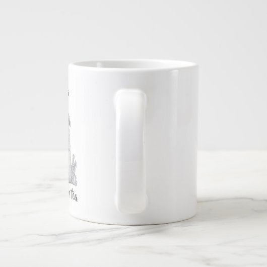 Houd rustig en geniet van uw thee/persoonlijk gepe grote koffiekop (Achterkant)