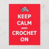 Houd rustig en hak erop. briefkaart (Voorkant)