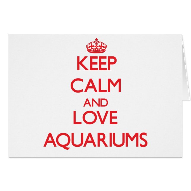 Houd rustig en hou vol Aquariums (Voorkant Horizontaal)