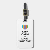 Houd rustig en houd van je huid R+F Bagagelabel (Voorkant verticaal)