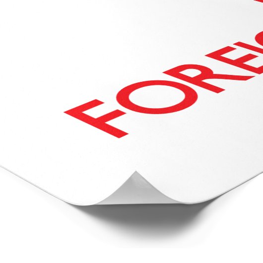 Houd rustig en houd van vreemde talen poster (Hoek)