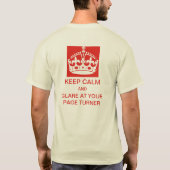 Houd rustig en kijk naar je t-shirt op je pagina t (Achterkant)