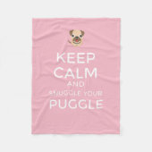 Houd rustig en knuffel uw hoek - Aangepaste banket Fleece Deken (Voorkant)