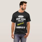 Houd rustig en laat andrea het sarcastisch gezegde t-shirt (Voorkant volledig)
