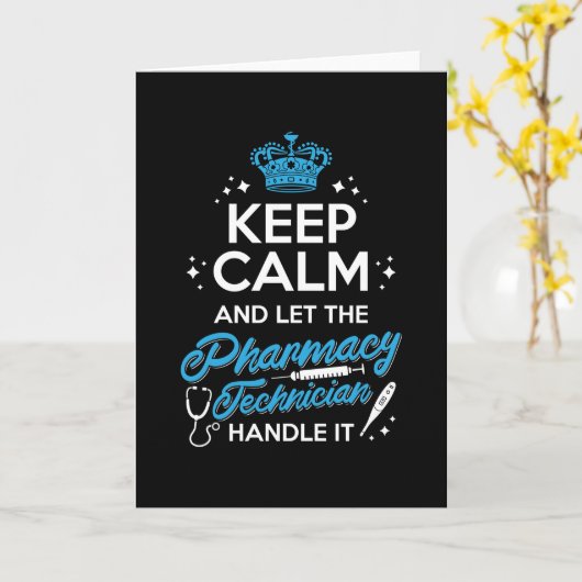 Houd rustig en laat de apotheker omgaan kaart (Gele Bloem)