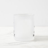 Houd rustig en laat het (blanco) grappig aanpakken matglas koffiemok (Center)