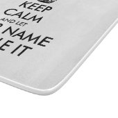 Houd rustig en laat het glazen snijbord aan. snijplank (Hoek)