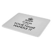 Houd rustig en laat het glazen snijbord aan. snijplank (Hoek)