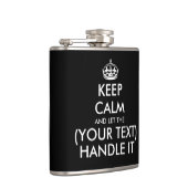 Houd rustig en laat ... omgaan met grappige aangep heupfles (Rechts)