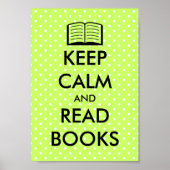 Houd rustig en lees boeken af op poster (Voorkant)