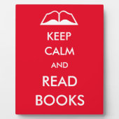 Houd rustig en lees boeken fotoplaat (Voorkant)