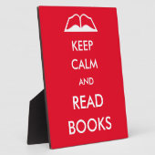 Houd rustig en lees boeken fotoplaat (Zijkant)