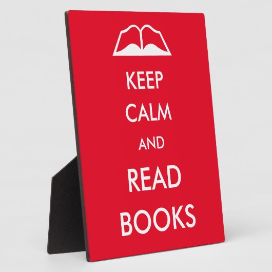 Houd rustig en lees boeken fotoplaat (Zijkant)