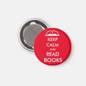 Houd rustig en lees boeken magneet (Voorkant / Achterkant)