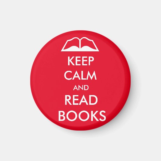 Houd rustig en lees boeken magneet (Voorkant)