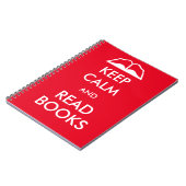 Houd rustig en lees boeken notitieboek (Linkerzijde)