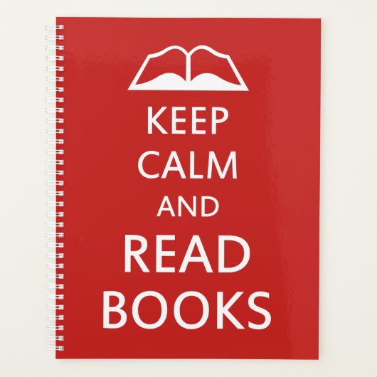 Houd rustig en lees boeken planner (Voorkant)