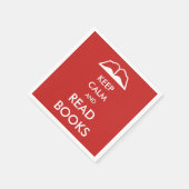 Houd rustig en lees boeken servetten (Hoek)