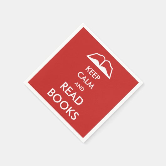 Houd rustig en lees boeken servetten (Hoek)
