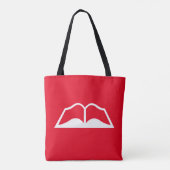 Houd rustig en lees boeken tote bag (Achterkant)