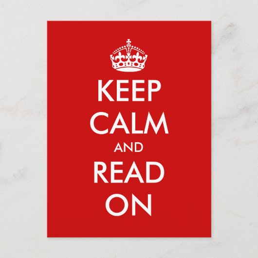 Houd rustig en lees het briefkaart voor (Voorkant)