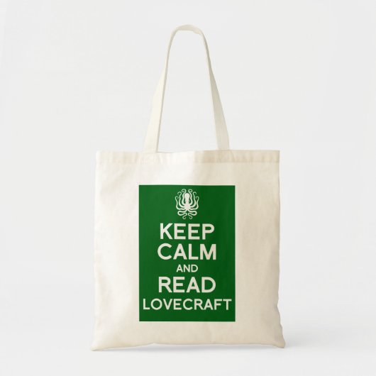 Houd rustig en lees Lovecraft-boekzak Tote Bag (Voorkant)