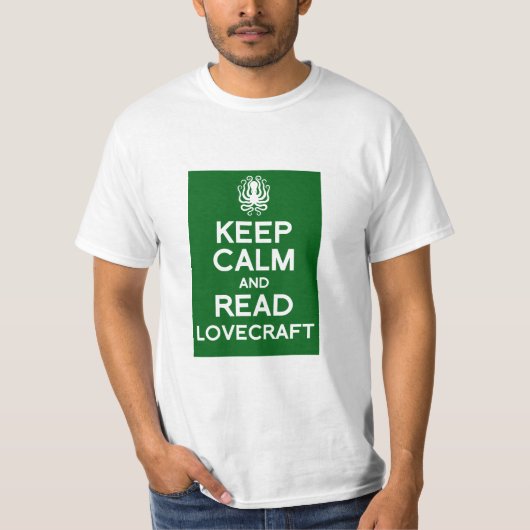 Houd rustig en lees Lovecraft T-shirt (Voorkant)