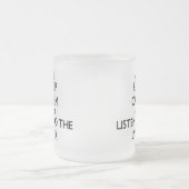 Houd rustig en luister naar de Lynx Matglas Koffiemok (Center)