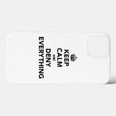 Houd rustig en ontken alles Case-Mate iPhone case (Achterkant (horizontaal))