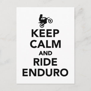 Houd rustig en rijd met Enduro Briefkaart