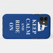 Houd rustig en rijd op (blauw) Case-Mate iPhone case (Achterkant (horizontaal))