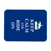 Houd rustig en rijd op (blauw) magneet (Horizontaal)