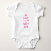 Houd rustig en slaap op babykleding romper (Voorkant)