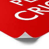 Houd rustig en speel cricket | Aangepaste Poster-p Poster (Hoek)