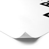 Houd rustig en speel Domino. Poster (Hoek)