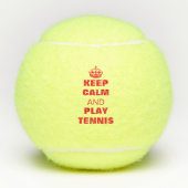 Houd rustig en speel Tennis Ball (merk Penn) Tennisballen (Voorkant)