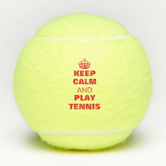 Houd rustig en speel Tennis Ball (merk Penn) Tennisballen (Voorkant)