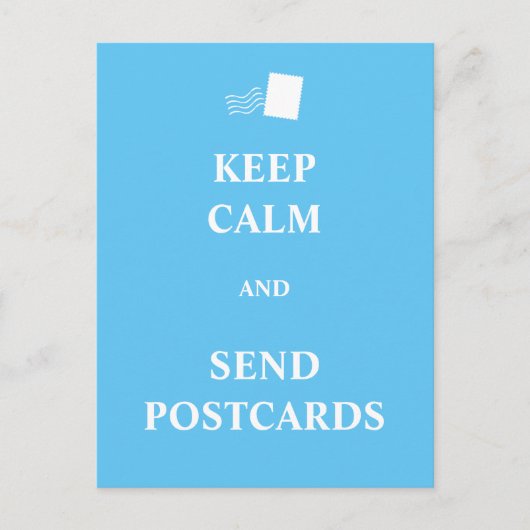 Houd rustig en stuur briefkaarten (Voorkant)