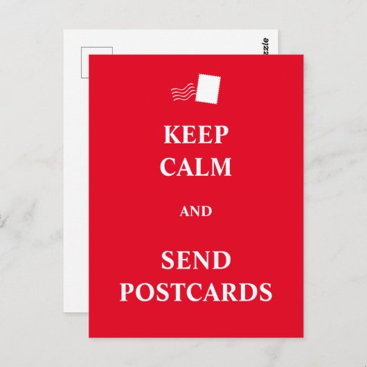 Houd rustig en stuur briefkaarten (Voorkant / Achterkant)