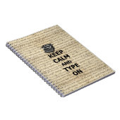 Houd rustig en typ op notitieboek (Rechterzijde)