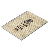 Houd rustig en typ op notitieboek (Linkerzijde)