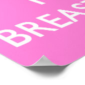 Houd rustig en vecht tegen borstkanker poster (Hoek)