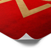 Houd rustig en vermijd zombies poster (Hoek)