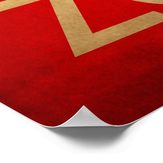 Houd rustig en vermijd zombies poster (Hoek)