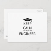 Houd rustig en vertrouw op de technicus briefkaart (Voorkant / Achterkant)