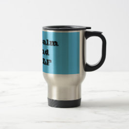 Houd rustig, GOLF Quote Travel Mug Reisbeker