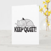 Houd rustig Lazy slaap bij de kat Kaart (Gele Bloem)