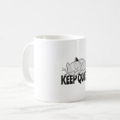 Houd rustig Lazy slaap bij de kat Koffiemok (Voorkant links)